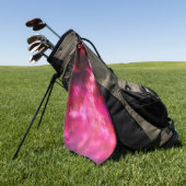 Serviette De Golf Flèche rose ciel nocturne (Vert)
