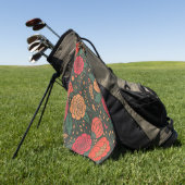 Serviette De Golf fleur (Vert)