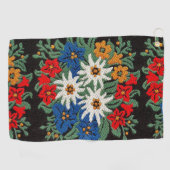 Serviette De Golf Fleur alpine suisse Edelweiss (Horizontal)