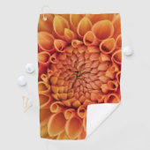 Serviette De Golf Fleur Centre Orange Dahlia (En situation)