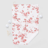 Serviette De Golf Fleur cerise 2 (En situation)