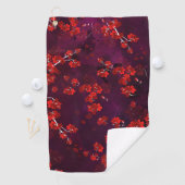 Serviette De Golf Fleur cerise 3 (En situation)