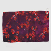 Serviette De Golf Fleur cerise 3 (Horizontal)
