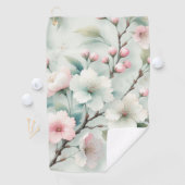 Serviette De Golf Fleur de Cerisier (En situation)