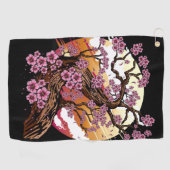 Serviette De Golf Fleur de cerisier sauvage (Horizontal)