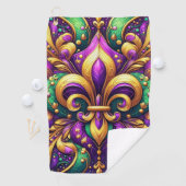 Serviette De Golf fleur de lis (En situation)