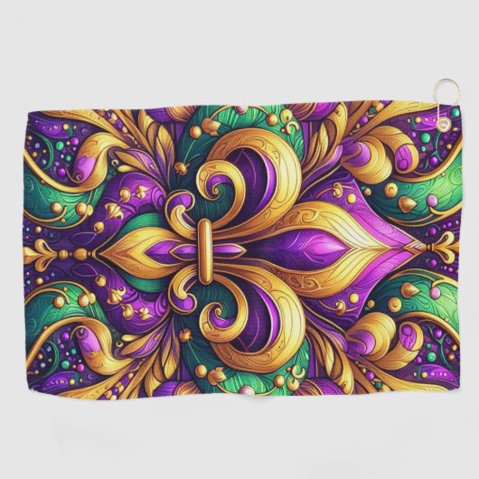 Serviette De Golf fleur de lis (Horizontal)