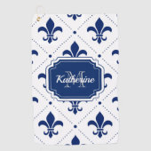 Serviette De Golf Fleur de lis Motif (Devant)