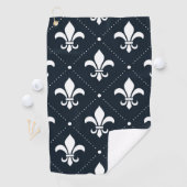 Serviette De Golf Fleur de Lis Motif (En situation)