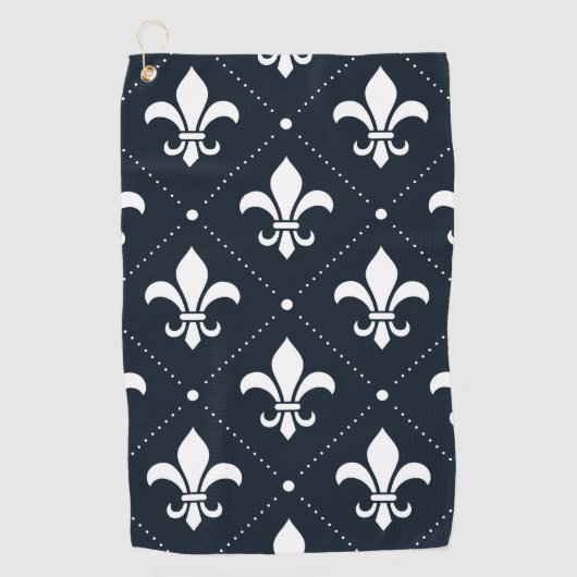 Serviette De Golf Fleur de Lis Motif (Devant)
