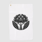 Serviette De Golf Fleur de lotus debout (Devant)