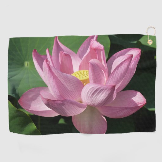Serviette De Golf Fleur de lotus rose IV (Horizontal)
