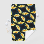 Serviette De Golf Fleur de marguerite jaune gros Motif (En situation)