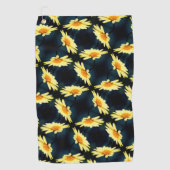 Serviette De Golf Fleur de marguerite jaune gros Motif (Devant)