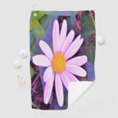 Serviette De Golf Fleur de marguerite rose (En situation)