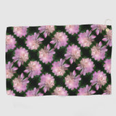 Serviette De Golf Fleur de pivoine en fleurs Motif de la nature (Horizontal)