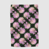Serviette De Golf Fleur de pivoine en fleurs Motif de la nature (Devant)