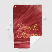 Serviette De Golf Fleur de porche / Original / (En situation)