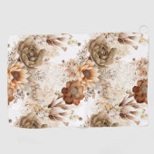 Serviette De Golf Fleur de Sud-Ouest Crème Marron Occidental (Horizontal)