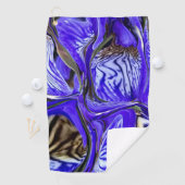Serviette De Golf Fleur Iris Violet (En situation)