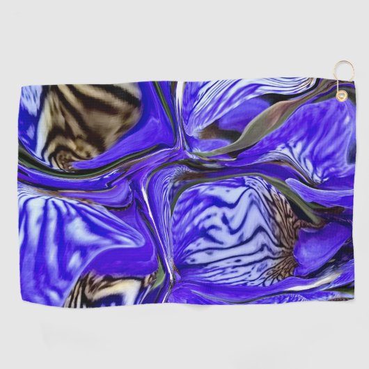 Serviette De Golf Fleur Iris Violet (Horizontal)