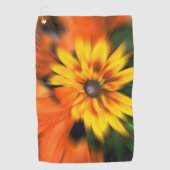 Serviette De Golf Fleur jaune mystique (Devant)
