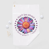 Serviette De Golf Fleur mignonne violet rose bleu marguerite femmes  (En situation)