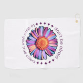 Serviette De Golf Fleur mignonne violet rose bleu marguerite femmes  (Horizontal)