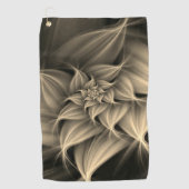 Serviette De Golf Fleur Or Awesome Fractale (Devant)