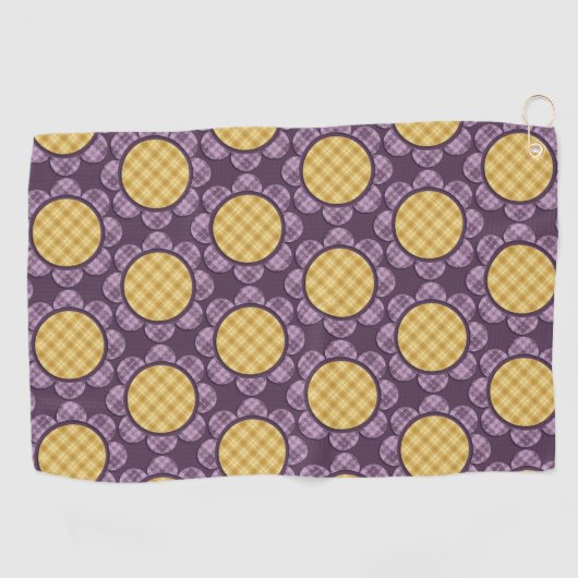 Serviette De Golf Fleur pourpre (Horizontal)
