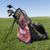 Serviette De Golf Fleur rose (Vert)