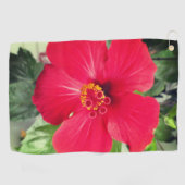 Serviette De Golf Fleur rouge de Hibiscus Rosa-sinensis (Horizontal)