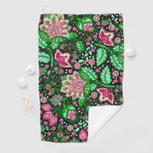Serviette De Golf Fleur sauvage de fleurs de chlipper rose (En situation)
