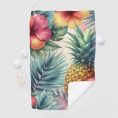 Serviette De Golf Fleur tropicale (En situation)