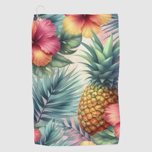 Serviette De Golf Fleur tropicale (Devant)