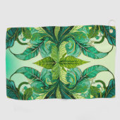 Serviette De Golf Fleur Tropicale Décorative (Horizontal)