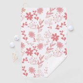 Serviette De Golf Fleurs (En situation)