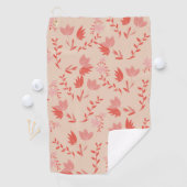 Serviette De Golf Fleurs (En situation)