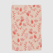 Serviette De Golf Fleurs (Devant)