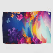 Serviette De Golf Fleurs Ai (Horizontal)
