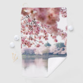 Serviette De Golf Fleurs de cerisiers (En situation)