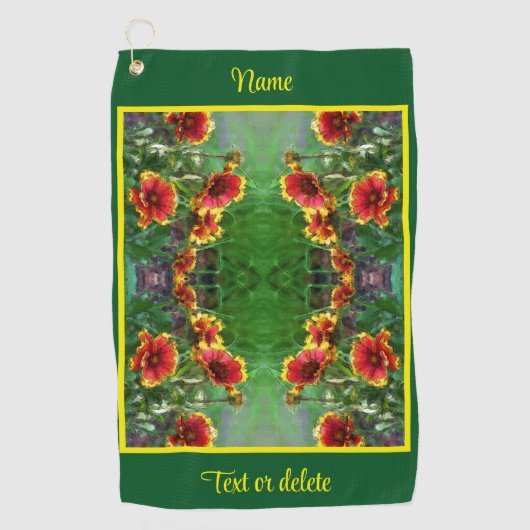 Serviette De Golf Fleurs de couverture - Fleurs - Aquarelle Personna (Devant)