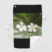 Serviette De Golf Fleurs de la Plumeria (En situation)