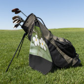 Serviette De Golf Fleurs de la Plumeria (Vert)