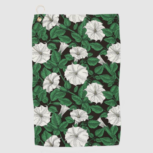 Serviette De Golf Fleurs de lune 2 (Devant)