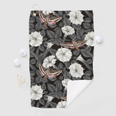 Serviette De Golf Fleurs de lune et sphinx Moths 2 (En situation)