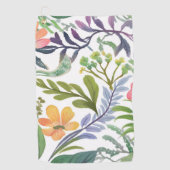 Serviette De Golf Fleurs de printemps | Champs de fleurs  (Devant)