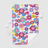 Serviette De Golf Fleurs de printemps d'Eilin 2 (En situation)