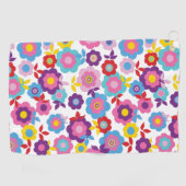 Serviette De Golf Fleurs de printemps d'Eilin 2 (Horizontal)