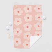 Serviette De Golf Fleurs de teintes douces (En situation)